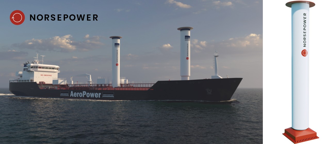 Norsepower_Rotor_sails_tanker_bulker_Singapore_Orange_Delta_Equipment